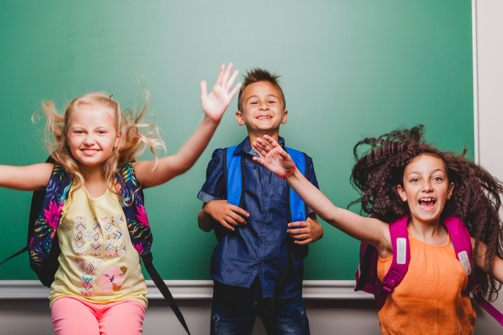school children that are building social skills