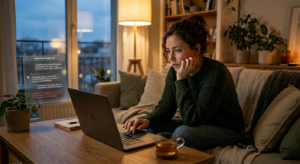 lady using chatgpt as a therapist to get support