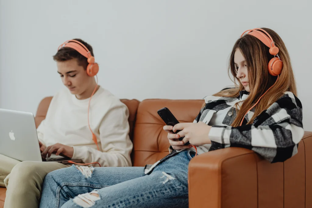teenagers on social media